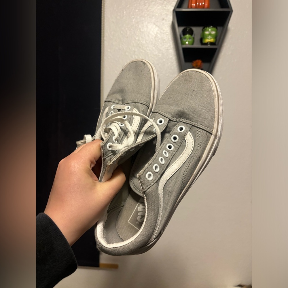 Gray Canvas Sneakers
